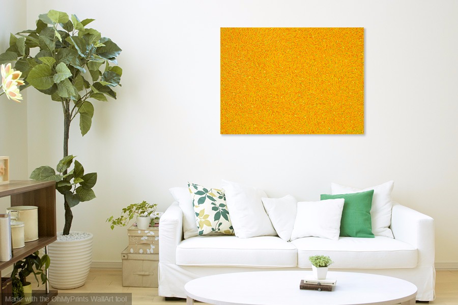 Ohmmm zen meditation contemporary abstract pattern painting on wall