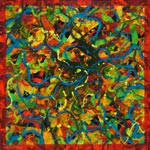 energized colourful abstract painting patterns painted