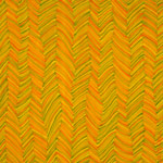 zigzag vertical pattern orange yellow abstract painting